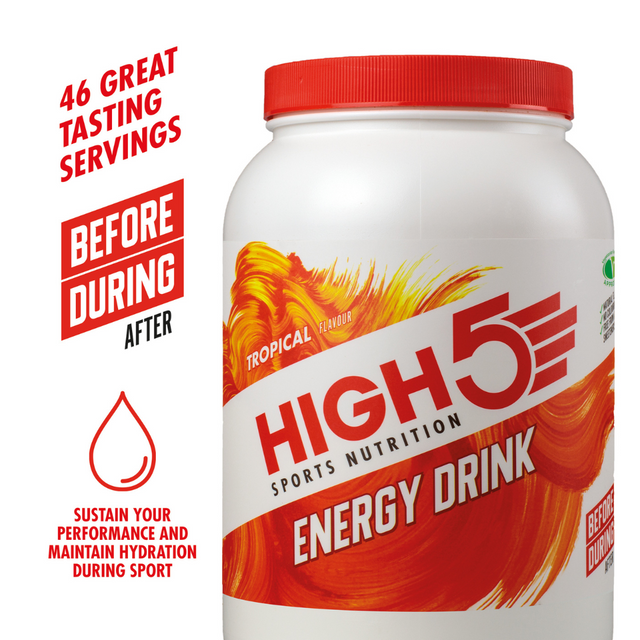 High5 - Energy Drink Mix Tub - Tropical (2.2kg) - Servings