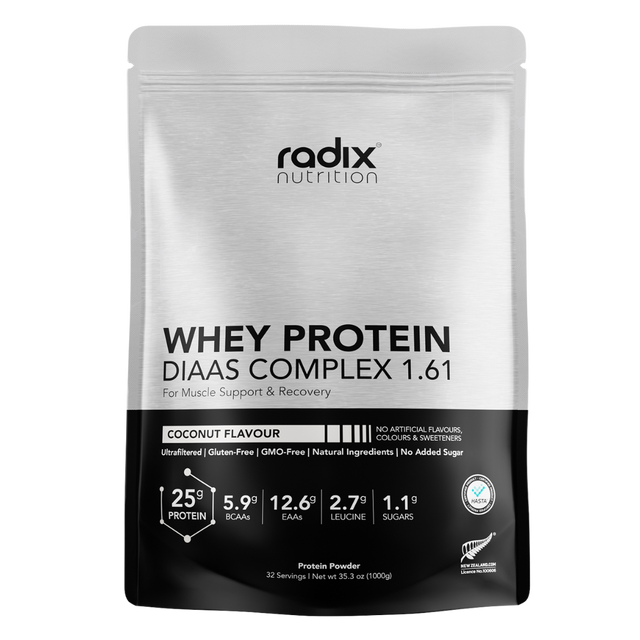 Radix Nutrition - Whey Protein DIAAS Complex™ 1.61 Bag - Coconut (1kg)