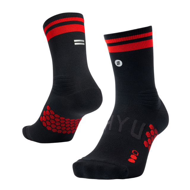 SHYU - Racing Socks - Black/Red/Red