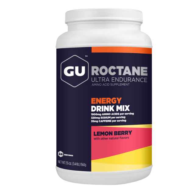 FINAL SALE | GU Energy - Roctane Energy Drink Mix - Lemon Berry (with caffeine) (BB 30.11.25)