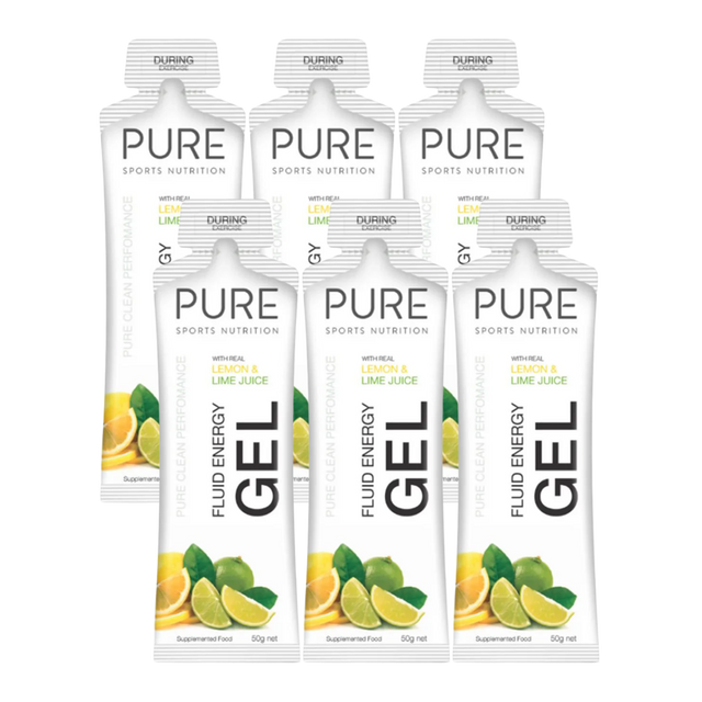 Pure Sports Nutrition - Fluid Energy Gels - Lemon Lime