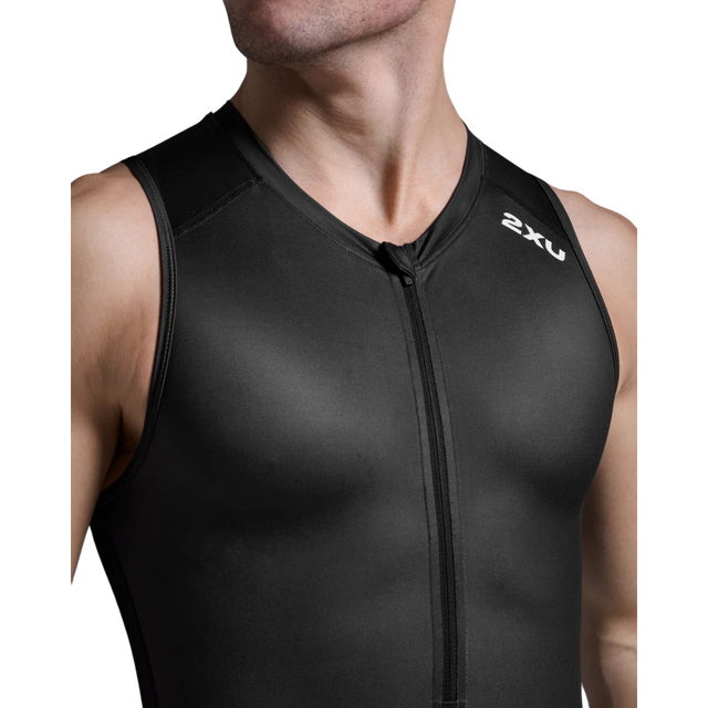 2XU-Mens-Core-Trisuit-Black-White-chest-close