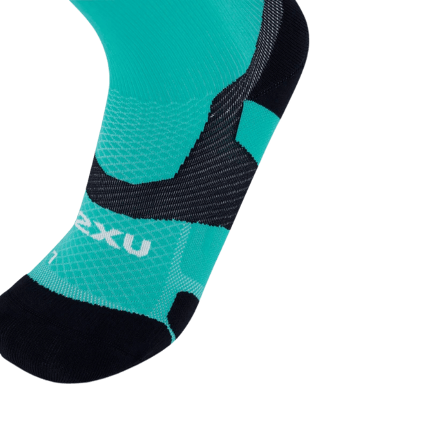 2XU - Vectr Light Cushion Crew Socks - Aurora/Black - Aid Station