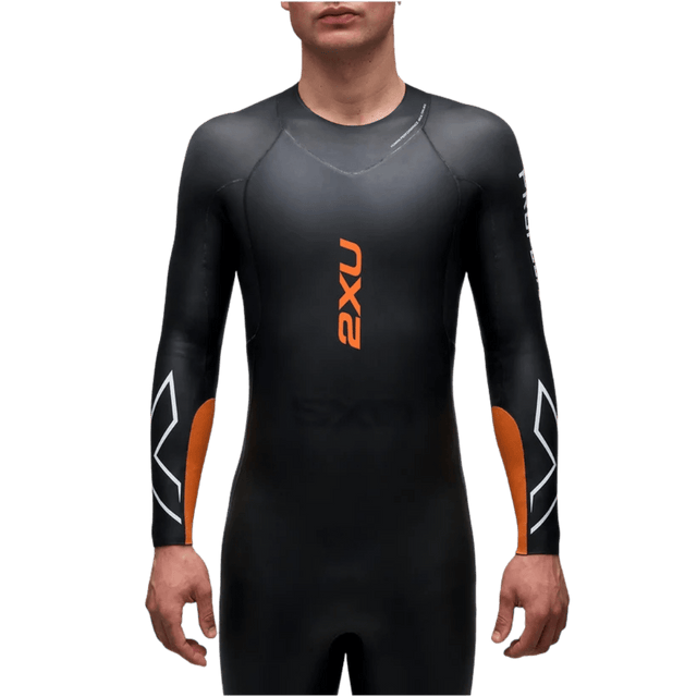 2XU - Mens Propel P:1 Wetsuit - Black/Solar Orange - Aid Station