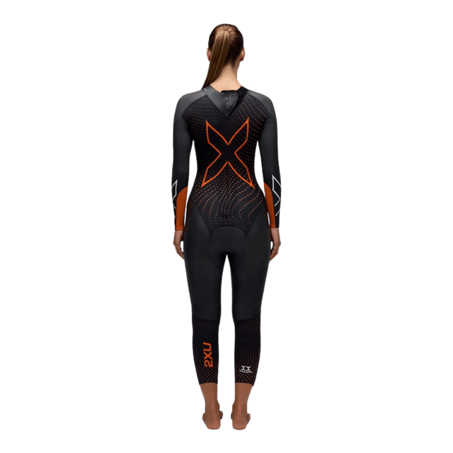 2XU - Womens Propel P:1 Wetsuit - Black/Solar Orange - Aid Station