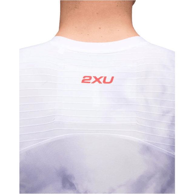 2XU - Mens Light Speed React Sleeved Trisuit - Marble Acid/Midnight - Aid Station