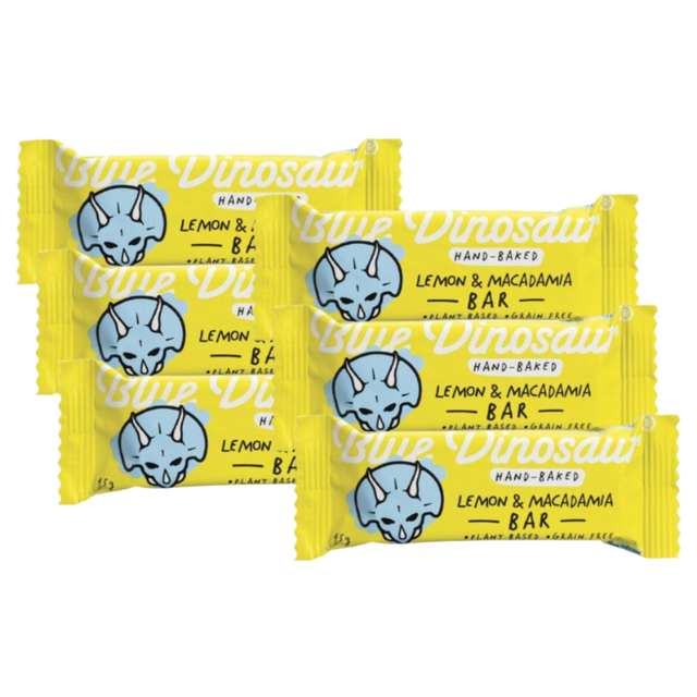Blue Dinosaur - Energy Bar - Lemon & Macadamia 