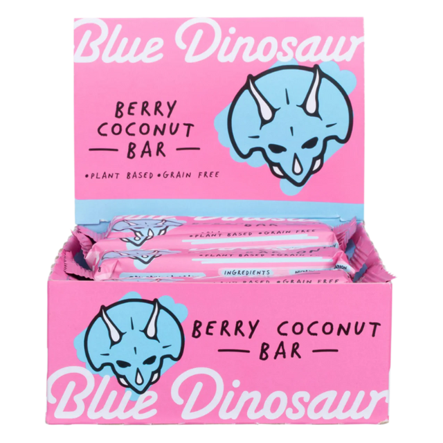 Blue Dinosaur - Snack Bar - Berry & Coconut Box of 12