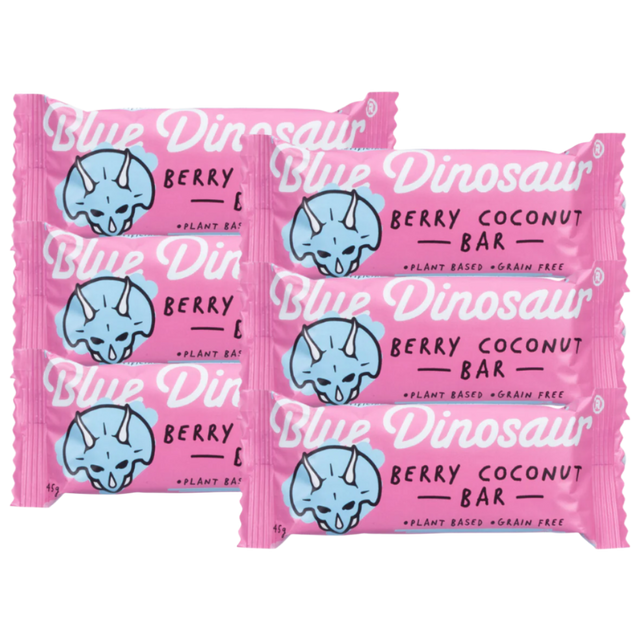 Blue Dinosaur - Snack Bar - Berry & Coconut (Coming Soon) Pack of 6