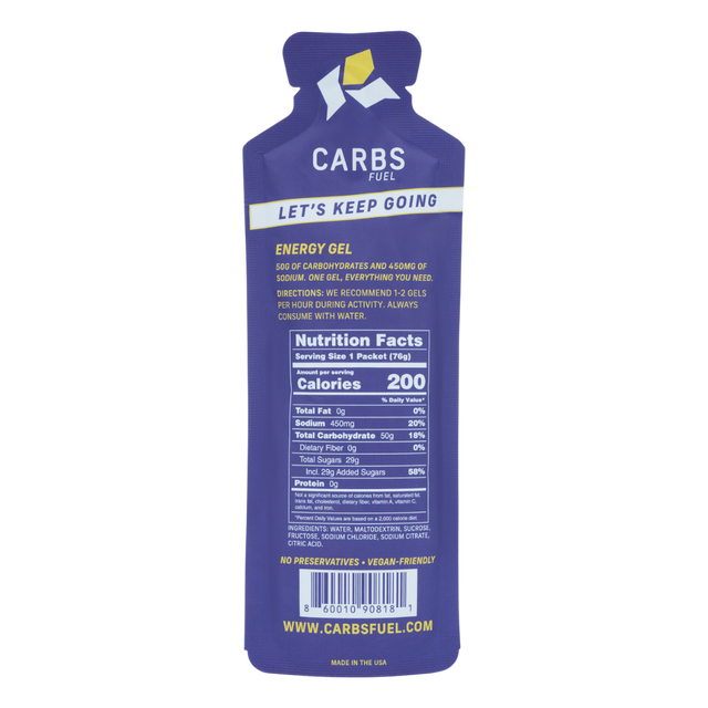 Carbs Fuel - Energy Gel - Salted