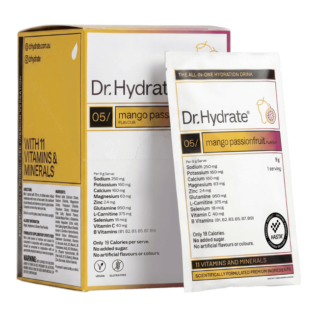 Dr. Hydrate - All-In-One Drink Sachet Box - Mango Passionfruit - Aid Station