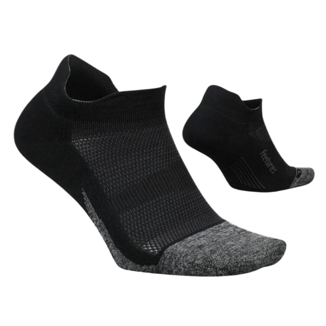 Feetures - Elite Light Cushion No-Show Tab - Black 