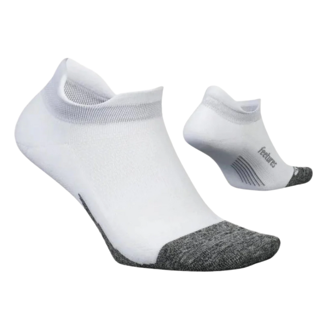 Feetures - Elite Light Cushion No-Show Tab - White