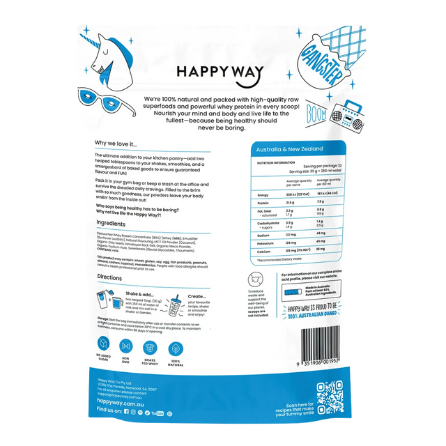 HappyWay - Whey Protein Powder 1kg - Vanilla