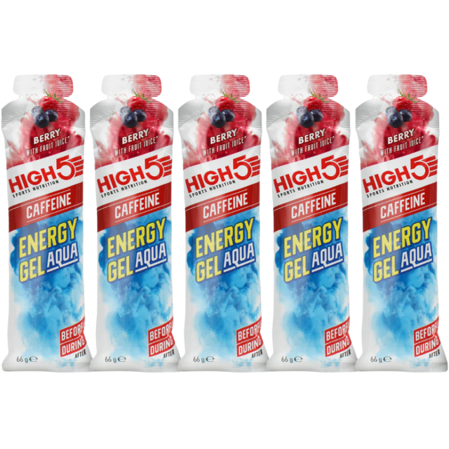 High5 - Energy Gel Aqua - Berry (with caffeine) - Pack of 5