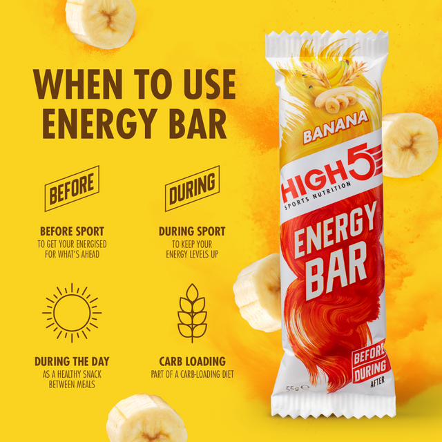 High5 - Energy Bar - Banana - When To Use