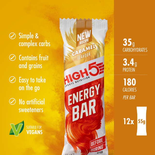 High5 - Energy Bar - Caramel - Infograph