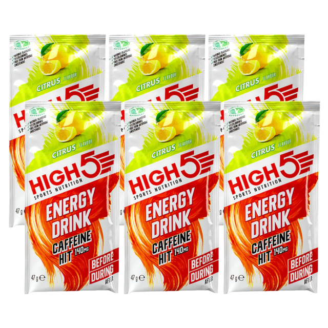 High5 - Energy Drink Mix Sachet - Caffeine Hit - Citrus - 6 Pack