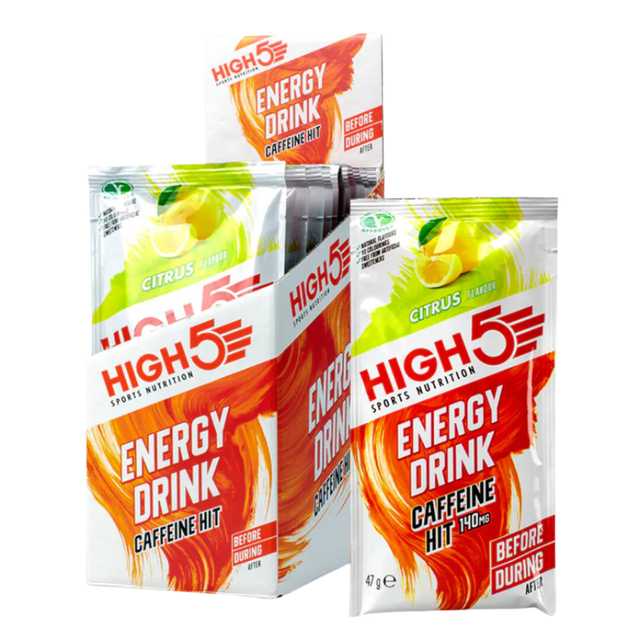 High5 - Energy Drink Mix Sachet - Caffeine Hit - Citrus - Box of 12