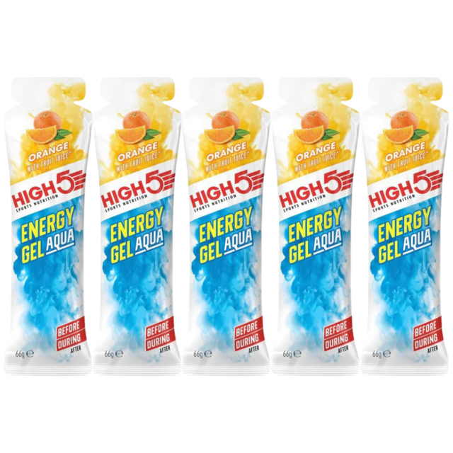 High5 - Energy Gel Aqua - Orange - 5 Pack