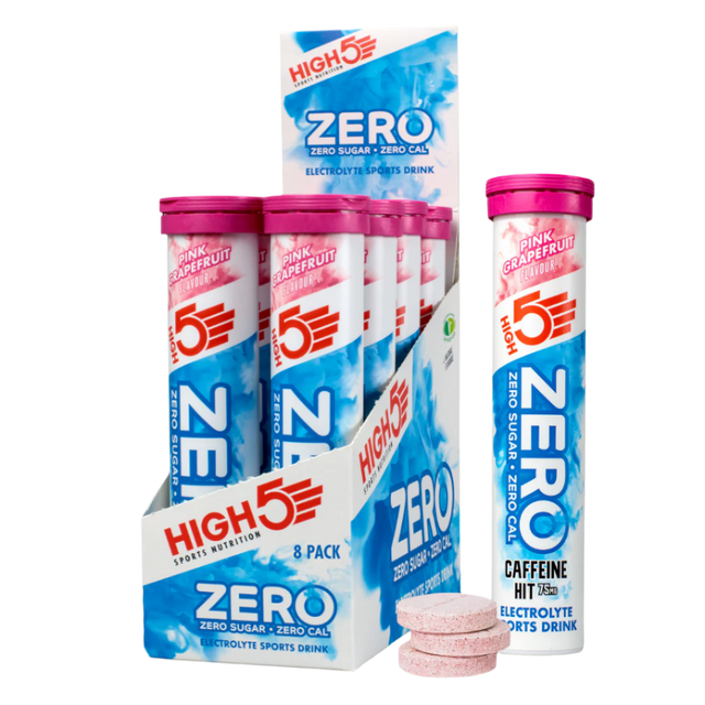 High5 - Hydration Tablets - ZERO - Caffeine Hit - Pink Grapefruit - Box of 8