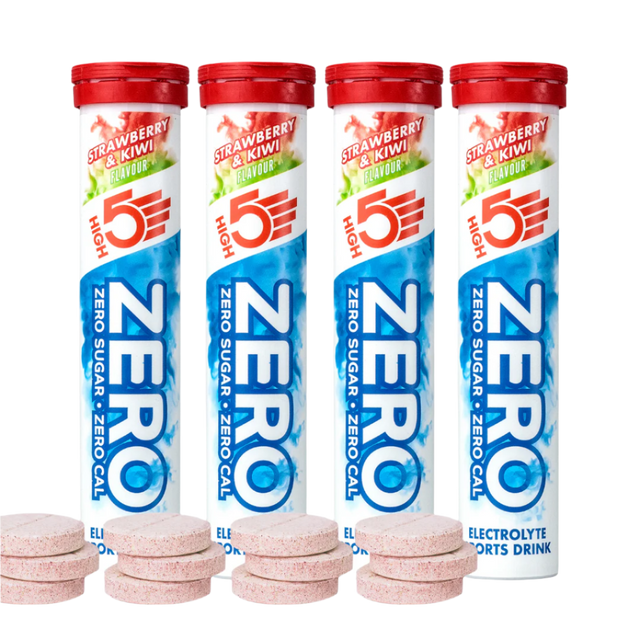 High5 - Hydration Tablets - ZERO - Strawberry & Kiwi - Pack of 4