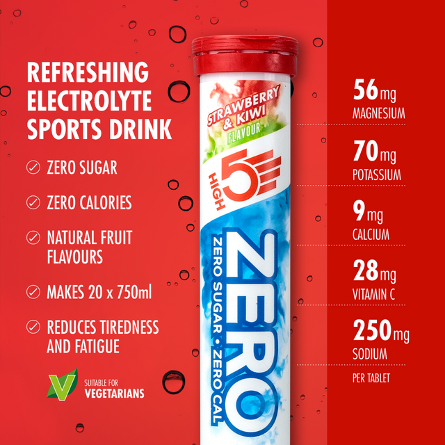 High5 - Hydration Tablets - ZERO - Strawberry & Kiwi - Nutrition