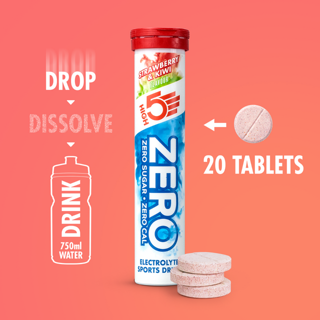 High5 - Hydration Tablets - ZERO - Strawberry & Kiwi - Usage