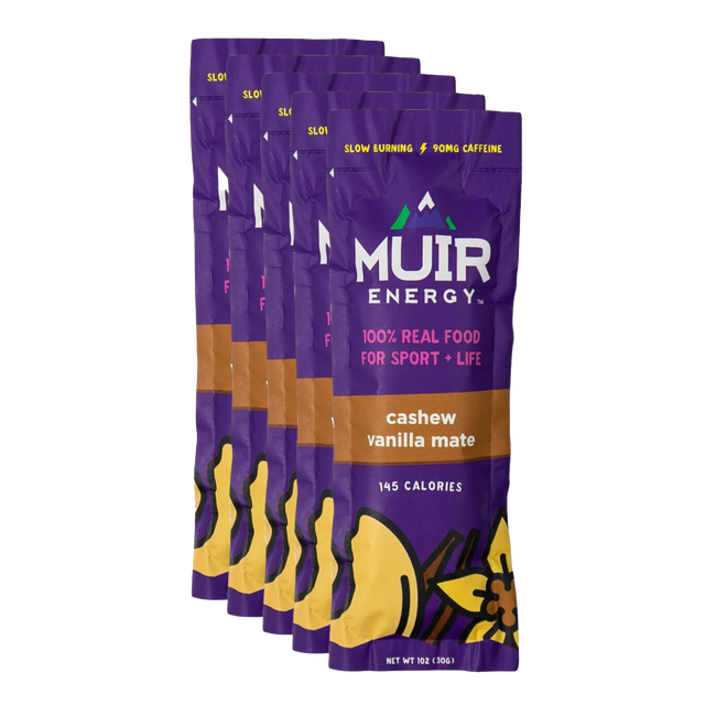 Muir Energy - Energy Gel - Cashew Vanilla Mate (with caffeine)