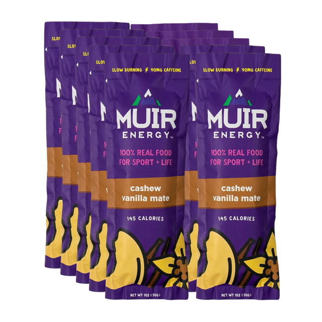 Muir Energy - Energy Gel - Cashew Vanilla Mate (with caffeine)