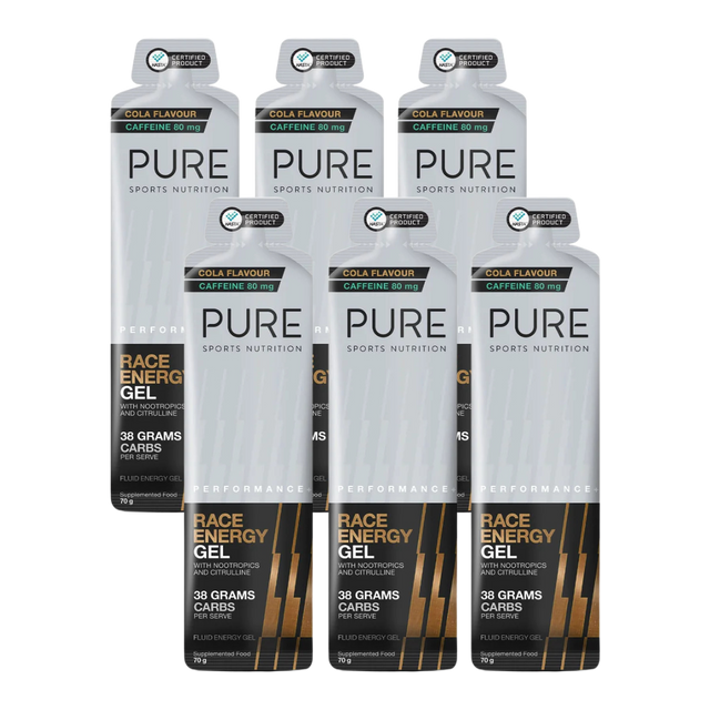 PURE-Sport-Nutrition-Race-Energy-Gels-cola-caffine-6-pack