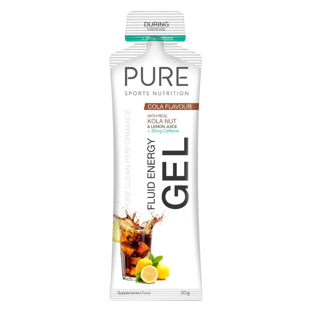 Pure Sports Nutrition - Fluid Energy Gels - Cola (with caffeine)