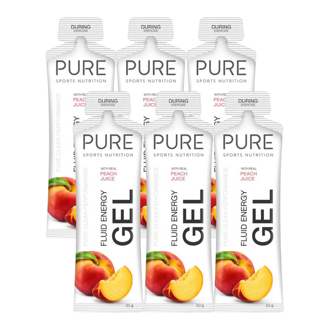 Pure Sports Nutrition - Fluid Energy Gels - Peach