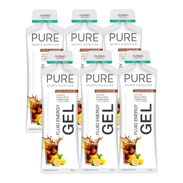 Pure Sports Nutrition - Fluid Energy Gels - Cola (with caffeine)