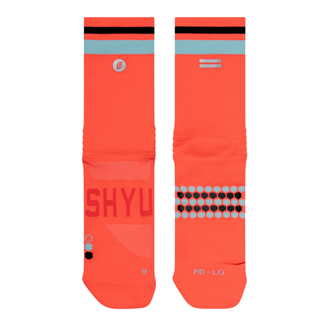 SHYU-Racing-Socks-Coral-Sky-Black-long