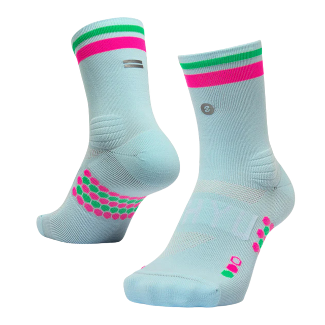 SHYU - Racing Socks - Foam/Pink/Green