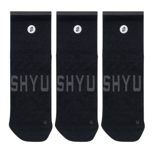 SHYU - Training Socks Tab 3 Pack - Black - Aid Station