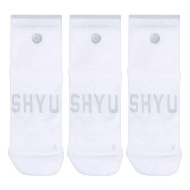 SHYU - Training Socks Tab 3 Pack - White - Aid Station