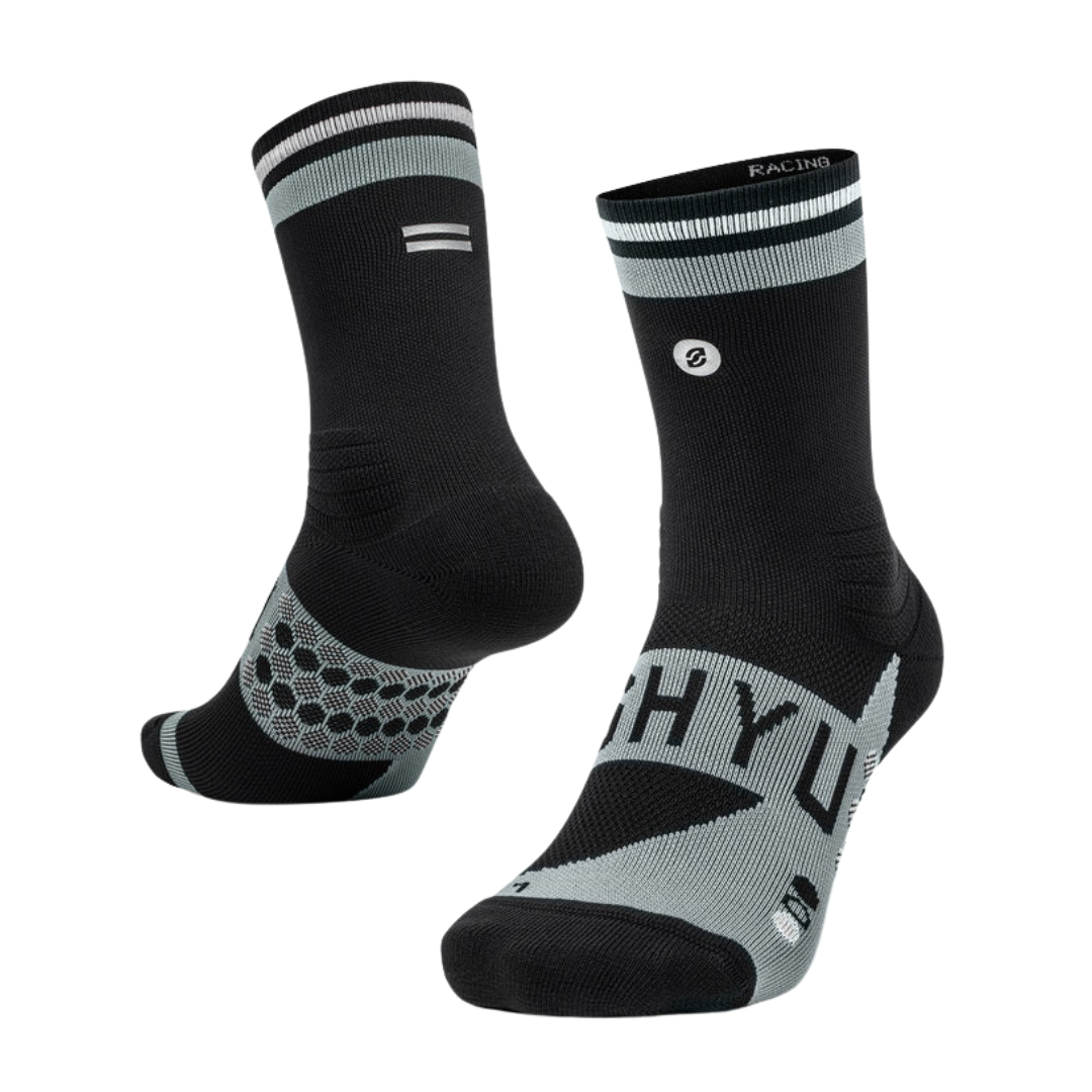 SHYU - Racing Socks - Black/Grey/White