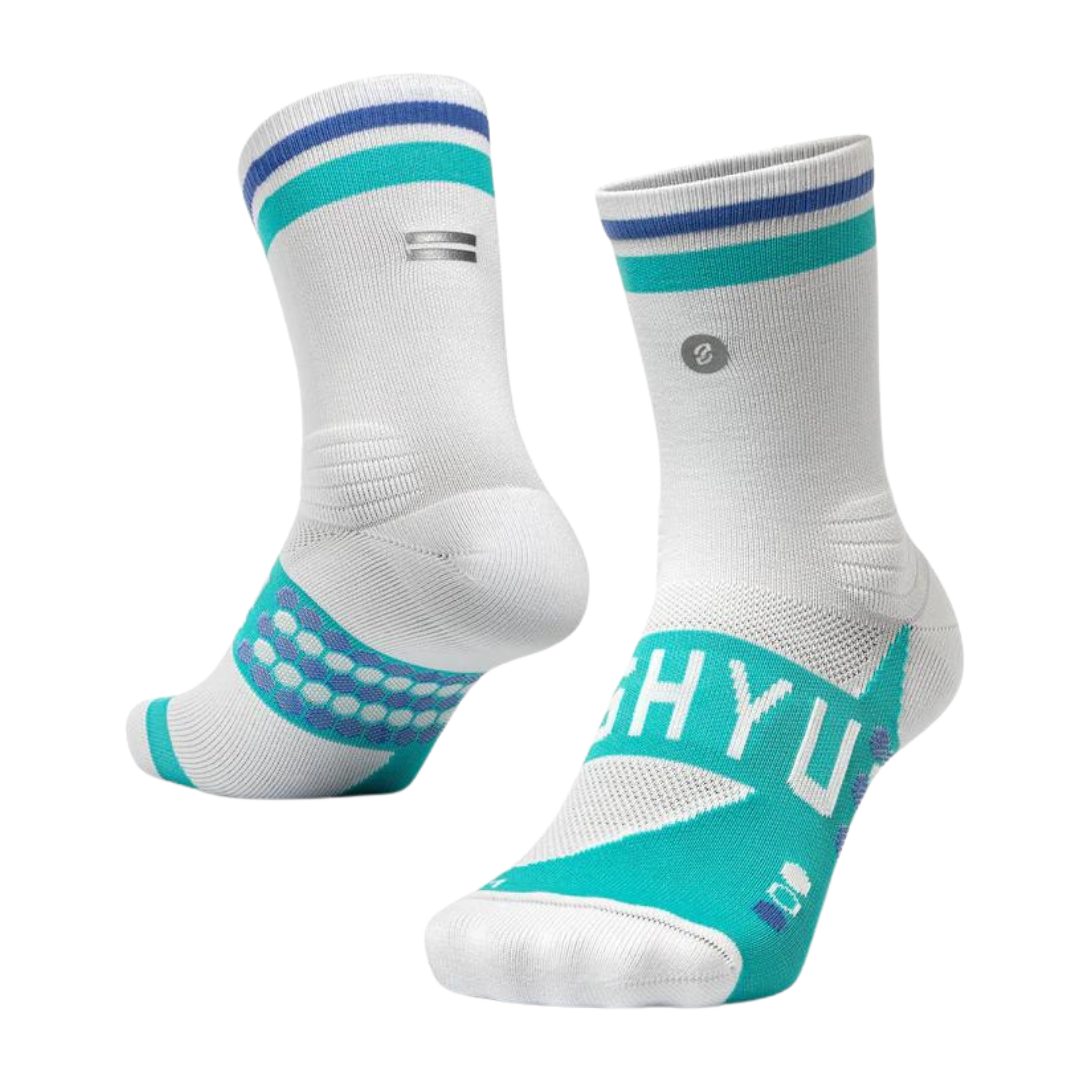 SHYU - Racing Socks - White/Jade/Royal