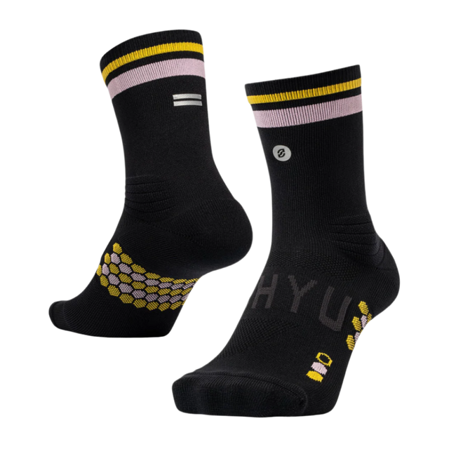 SHYU - Racing Socks - Black/Pastel/Amber