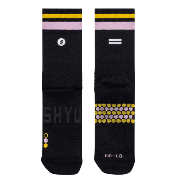 SHYU - Racing Socks - Black/Pastel/Amber