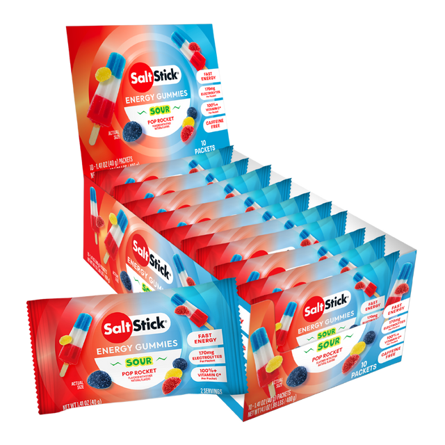 SaltStick - Energy Gummies - Sour Pop Rocket - Aid Station