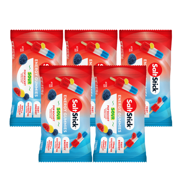SaltStick - Energy Gummies - Sour Pop Rocket - Aid Station