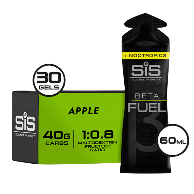 Science In Sport (SIS) - Beta Fuel Energy Gel + Nootropics - Apple (with caffeine)