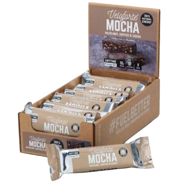 Veloforte - Protein Bar - Mocha (Hazelnut, Coffee & Cocoa) - Box of 24