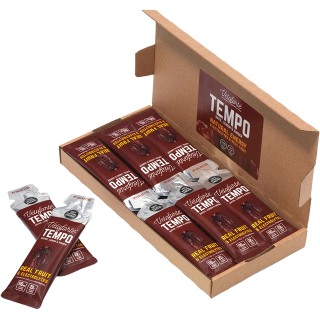 Veloforte - Natural Energy Gels - Tempo (Date, Lemon & Ginger) - Box of 24