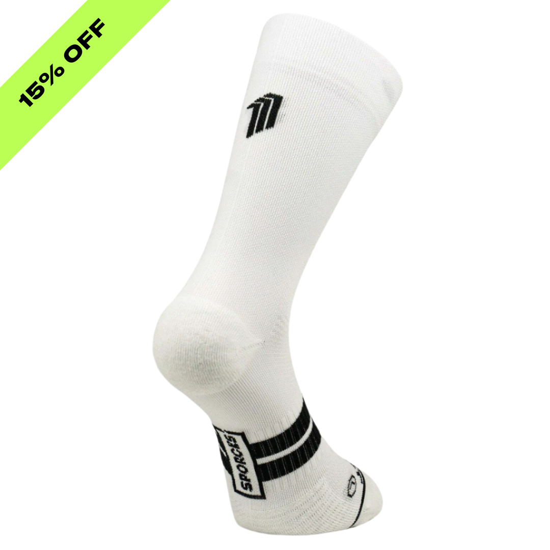 SALE - Sporcks - Seven Mile Running Sock - White