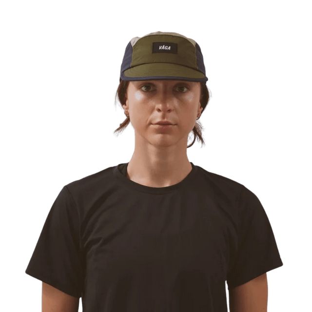 VÅGA - Pacer Cap - Navy Blue/Utility Green/Taupe - Aid Station