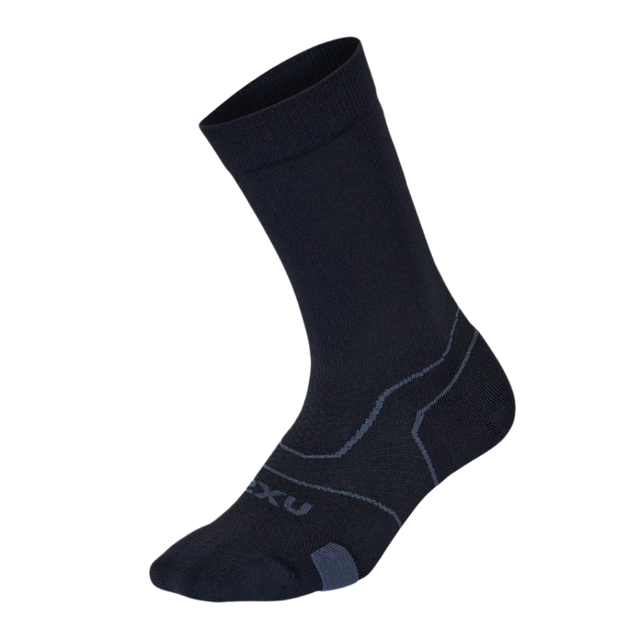 2XU - Vectr Cushion Crew Socks - Black/Titanium